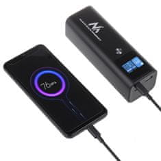 Maclean Maclean Mobile Power Bank, 24 600 mAh, napájanie (PD) 140 W, rýchle/rýchle/super nabíjanie, 88,56 Wh, 2x Type-C, USB, MCE335