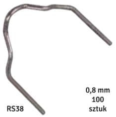 slomart AG713D Spony pre zváračku plastov RS38