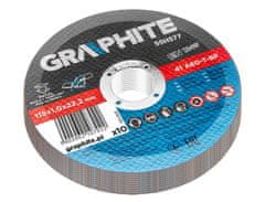 Graphite Kotúče na rezanie kovu 115 x 1,0 x 22,2 mm, 41 A60-T-BF, 10 kusov fólie