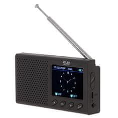 Adler AD 1198 Prenosné rádio - LCD - FM - Bluetooth - hodiny