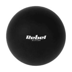 Rebel Masážna guľa 6,25cm, čierna, materiál silikón, REBEL ACTIVE