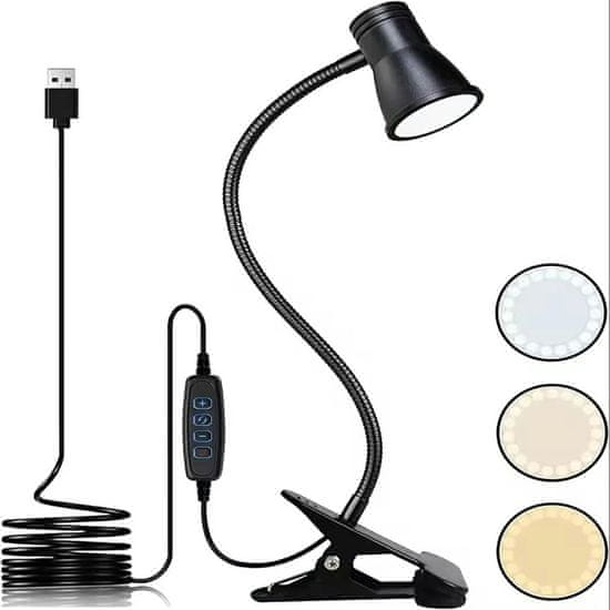 slomart ZD130 LED stolná lampa s klipom