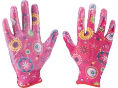 Extol Lady Zahradní rukavice (8856669) rukavice zahradní nylonové polomáčené v nitrilu, velikost 7&quot;