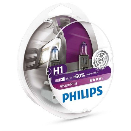 Philips Autožiarovka VisionPlus H1, 2ks