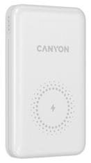 Canyon Záložný zdroj Powerbank PB-1001W, 10000 mAh - bílá