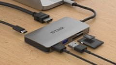 D-Link USB Hub DUB-M610 6-in-1 USB-C