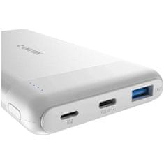 Canyon Powerbanka PB-1009B, 10 000mAh Li-pol, In USB-C+Lightning, Out USB-C PD 20W+1xUSB-A QC 3.0 - bílá