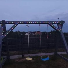 MG Garland RGB solárna reťaz 50 LED 7m