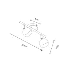 ZUMALINE ZUMALINE Stropné svietidlo GASTER GU16016-2TU-WH