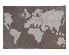Lorena Canals AKCIA: 140x200 cm Ručne tkaný kusový koberec World Map 140x200