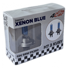 4Car Žiarovky H7 55W PX26D 12V xenón blue