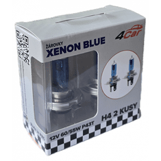 4Car Žiarovky H4 12V xenón blue