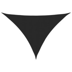 Vidaxl Tieniaca plachta, oxford, trojuholníková 3,5x3,5x4,9 m čierna