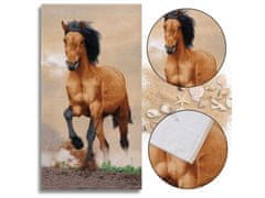 sarcia.eu Koňa uterák z bavlny, plážový uterák 70x140 cm OEKO-TEX 