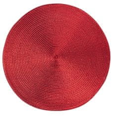 Podložka MagicHome pod tanier, 38 cm, červená (6 ks)