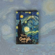 NOTIQUE Týždenný magnetický diár Vincent van Gogh 2025, 11 x 16 cm