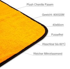 Liquid Elements Mikrovláknový uterák Orange Baby - 800GSM, 60x40cm Liquid Elements