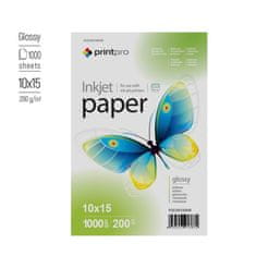 PrintPro Fotopapier PP Vysoko lesklý 200g/m²,1000ks,10x15