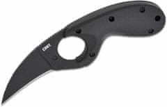 CRKT CR-2516K Bear Claw Black outdoorový nôž 6 cm, celočierna, GFN, puzdro 