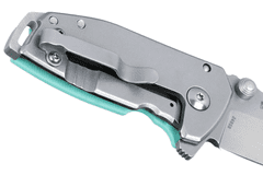 CRKT CR-2485B Squid Compact Blue malý vreckový nôž 4,4 cm, Stonewash, bledomodrá, G10, oceľ