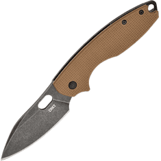 CRKT CR-5317B Pilar III Brown vreckový nôž 7,5 cm, hnedá, G10