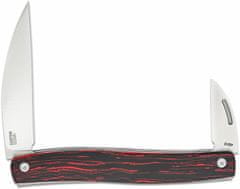 CRKT CR-4810 Forebear Red & Black vreckový nôž s 2 čepeľami, červeno-čierna, G10