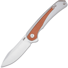 CRKT CR-6070 Padawan Brown vreckový nôž 7,6 cm, hnedá, oceľ, Micarta