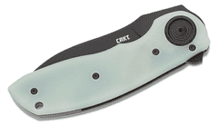 CRKT CR-5420 Bot Deadbolt Natural vreckový nôž 7,6 cm, čierna, nefritová zelená, G10