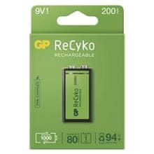 GP Nabíjacia batéria ReCyko - článok,9V,200mAh,1ks