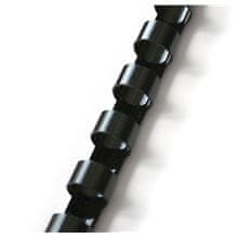 Q-Connect Plastové chrbty, 10 mm, čierne, 100 ks