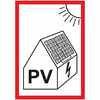 Nálepka "PV symbol na fotovoltaiku" A7 