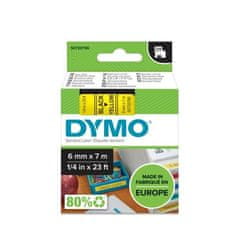 Dymo Páska D1 šírka 6 mm, čierna/žltá