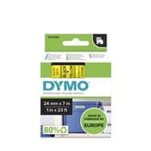 Dymo Páska D1 šírka 24 mm, čierna/žltá