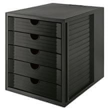 Han Zásuvkový box Systembox, ECO, 5 zásuviek, čierny