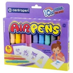 Centropen Fúkacie fixy AIR PENS - pastelové, 10 ks