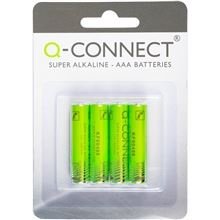 Q-Connect Alkalické batérie - AAA, 1,5 V, LR03, 4 ks