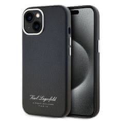 Karl Lagerfeld  Grained PU Hotel RSG Zadný kryt pre iPhone 13 Black