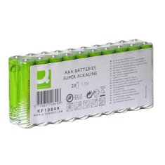 Q-Connect Alkalické batérie - 1,5 V, LR03, typ AAA, 20 ks