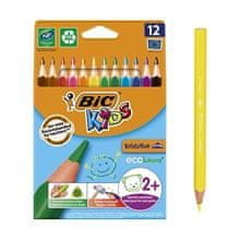 Bic Pastelky ECOlution, trojhranné, 12 ks