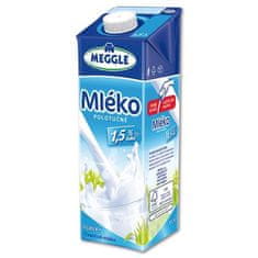 Trvanlivé mlieko Meggle, polotučné 1,5%, 1 l