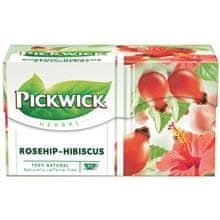 Pickwick Bylinný čaj - šípok a ibištek, 20x 2,5 g