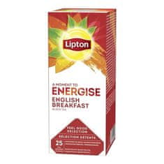 Čierny čaj Lipton Energise English breakfast, 25x 2g