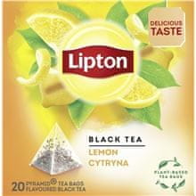 Čierny čaj Lipton Lemon, s citrónom, 20x 1,7 g