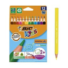 Bic Pastelky ECOlution, trojhranné, 12 ks