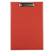 Karton P+P Písacia podložka s klipom A4, 10 listov, červená