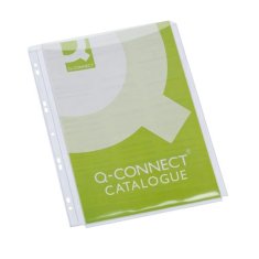 Q-Connect Euroobaly U na katalógy - A4, PP, 200 mic, 5 ks