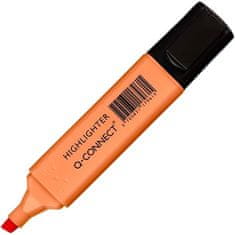 Q-Connect Zvýrazňovač, pastelovo oranžový