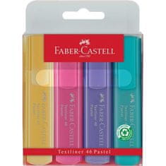 Faber-Castell Zvýrazňovač Textliner 1546, súprava 4 pastel. farieb