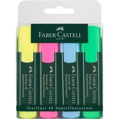 Faber-Castell Zvýrazňovač Textliner 1548, súprava 4 farieb