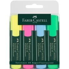 Faber-Castell Zvýrazňovač Textliner 1548, súprava 4 farieb